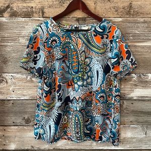J. Crew paisley blouse